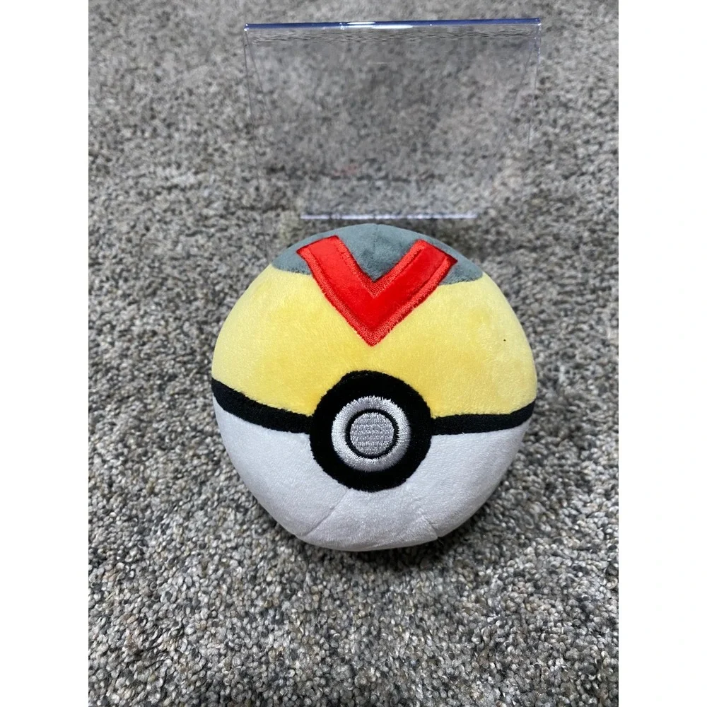 Pokemon Level Ball Plush Unisex Small Yellow Excellent Johto Poke Ball Toy